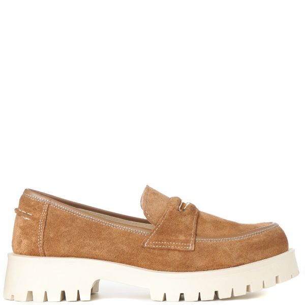 Chunky outsole penny loafers