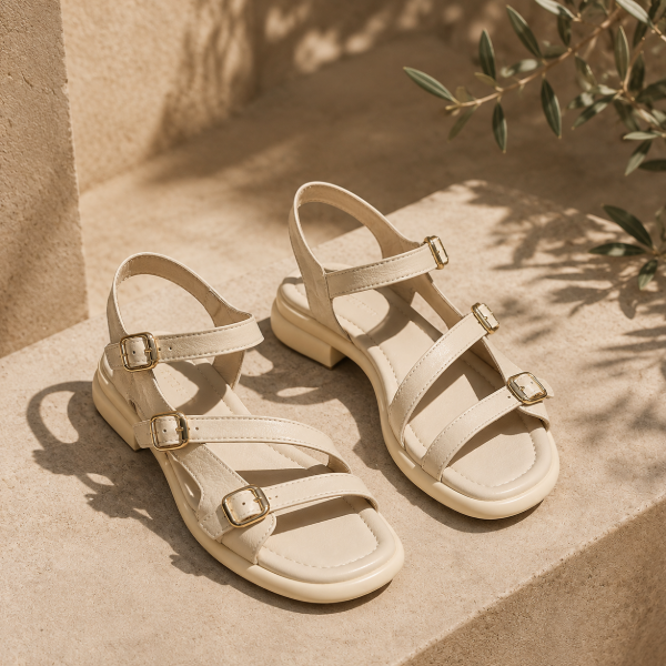 Chic original beige sandals