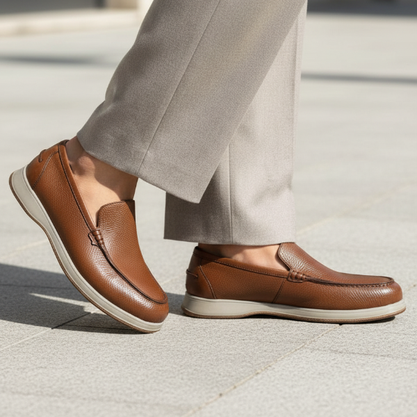 casual and formal loafers in navy blue color