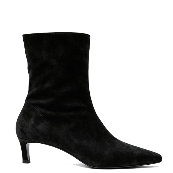 Black Suede dress ankle boots