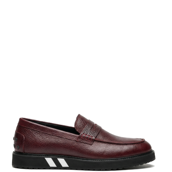 Burgundy Full Grain Leather Loafers