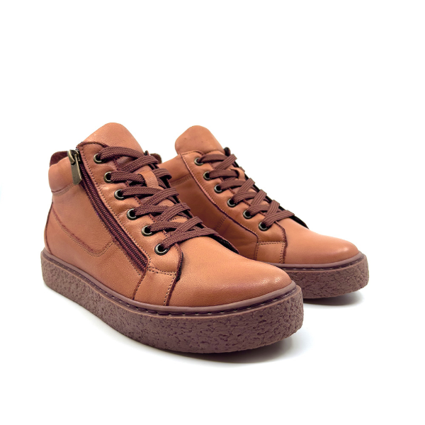 Comfortable Mid Top Sneakers with Recyclable Rubber Outsole